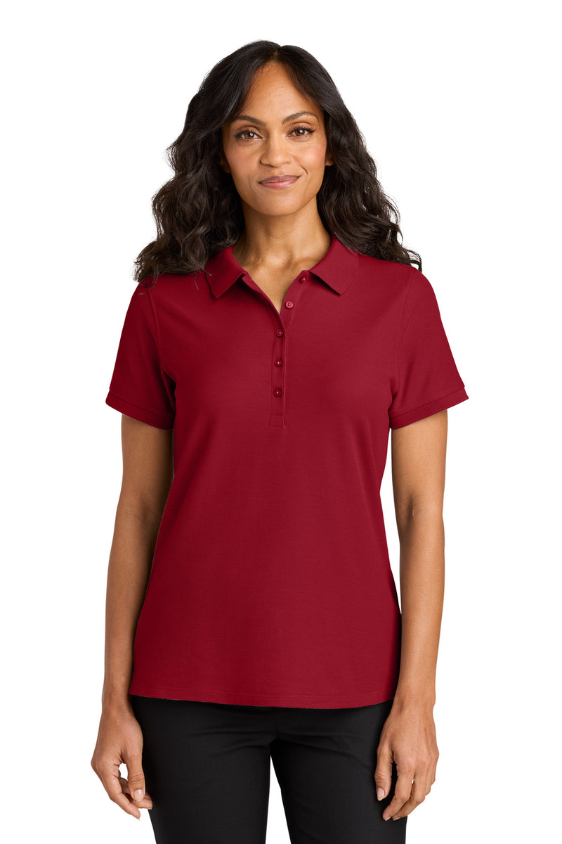 Port Authority Women's Wearever Signature Pique Polo - Rich Red