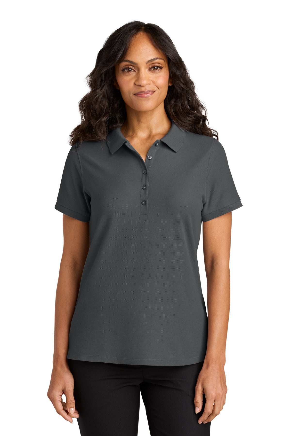 Port Authority Women's Wearever Signature Pique Polo - Storm Grey