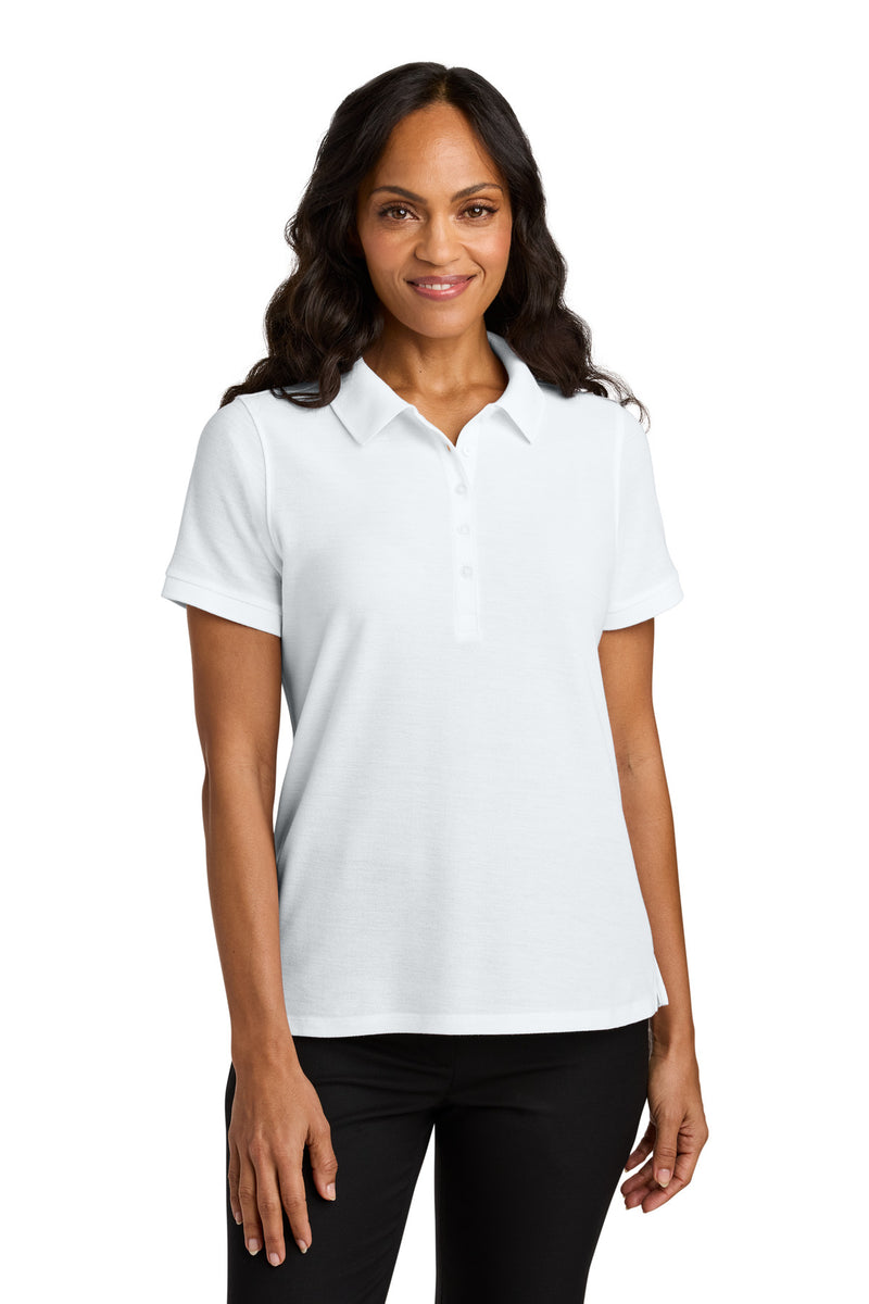 Port Authority Women's Wearever Signature Pique Polo - White