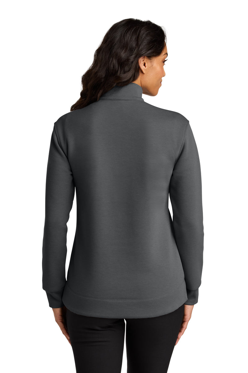 Port Authority Women's Wearever Signature Double Pique 1/4-Zip - Storm Grey