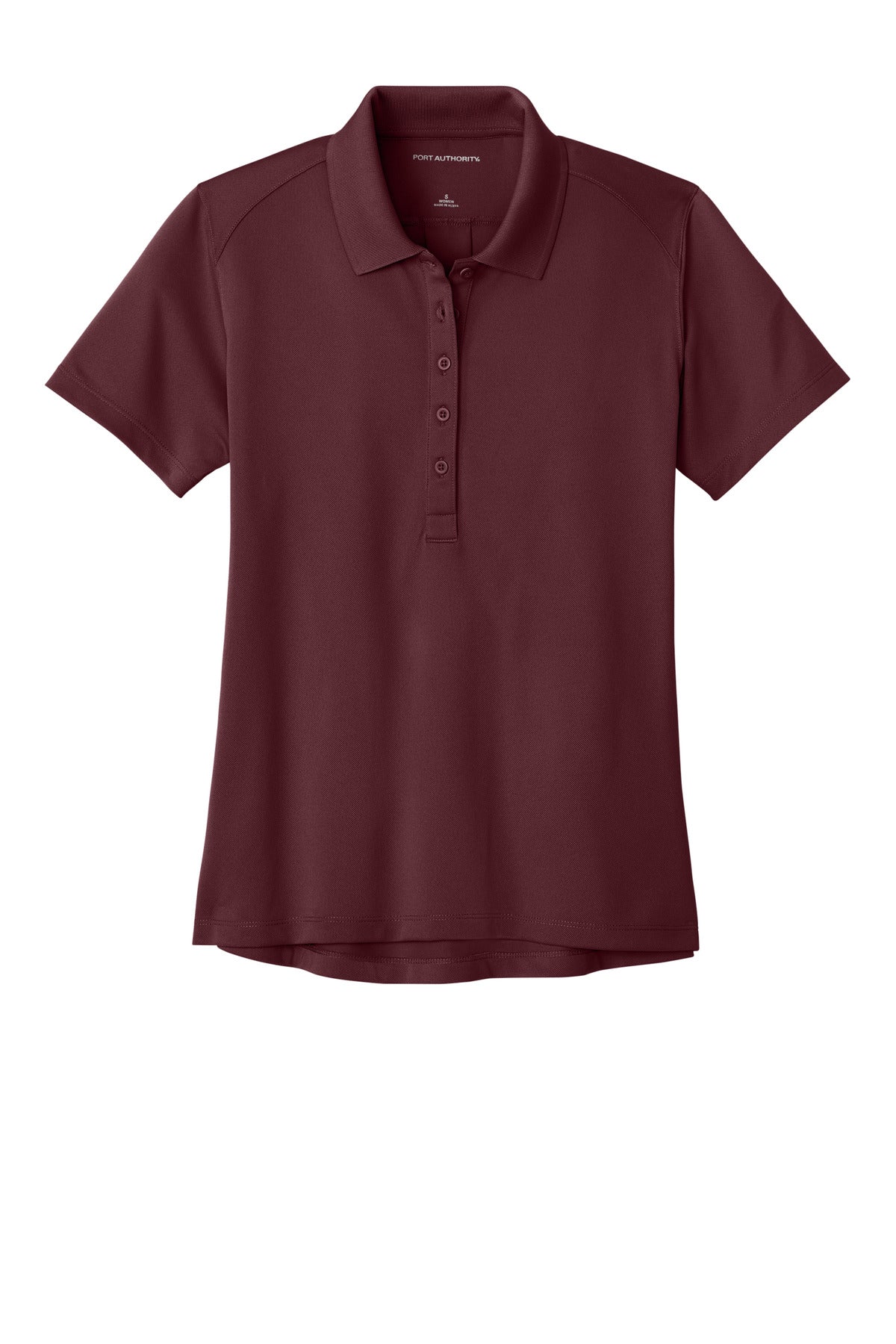 Port Authority Women's Wearever Performance Pique Polo - Burgundy
