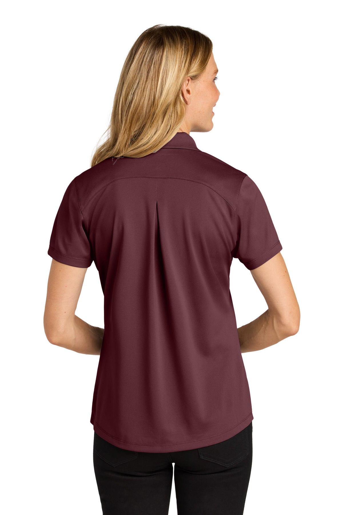 Port Authority Women's Wearever Performance Pique Polo - Burgundy