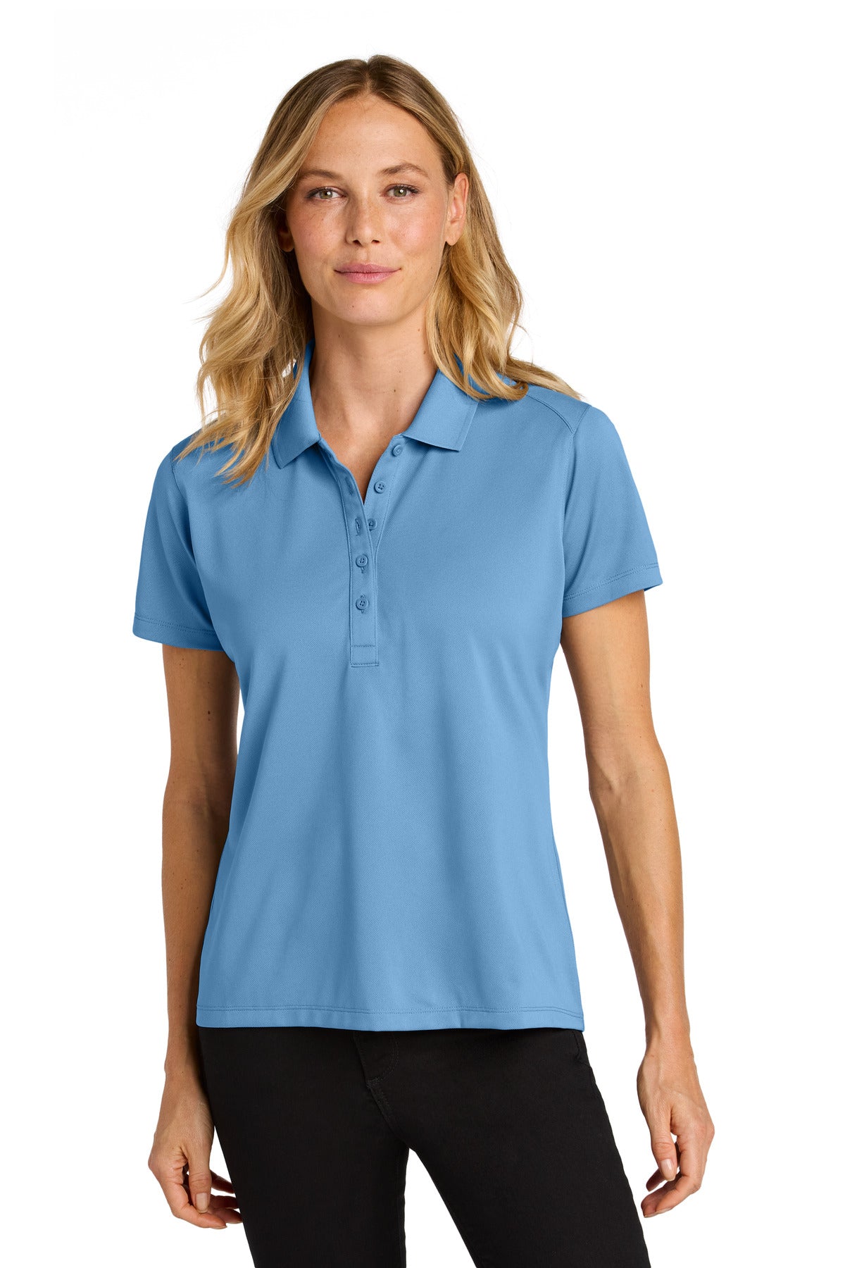 Port Authority Women's Wearever Performance Pique Polo - Carolina Blue