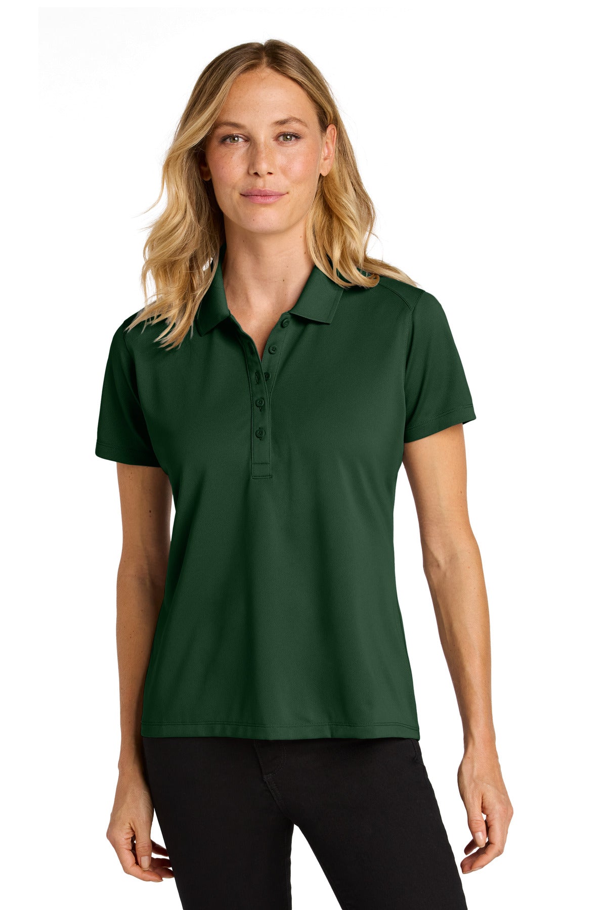Port Authority Women's Wearever Performance Pique Polo - Deep Forest Green