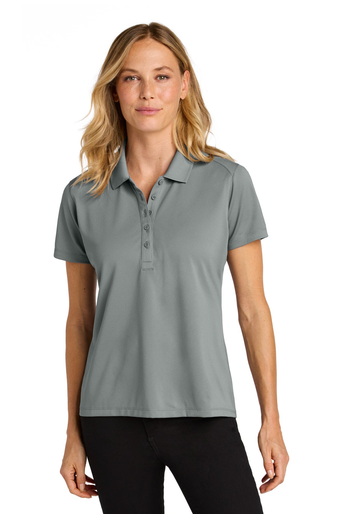 Port Authority Women's Wearever Performance Pique Polo - Gusty Grey