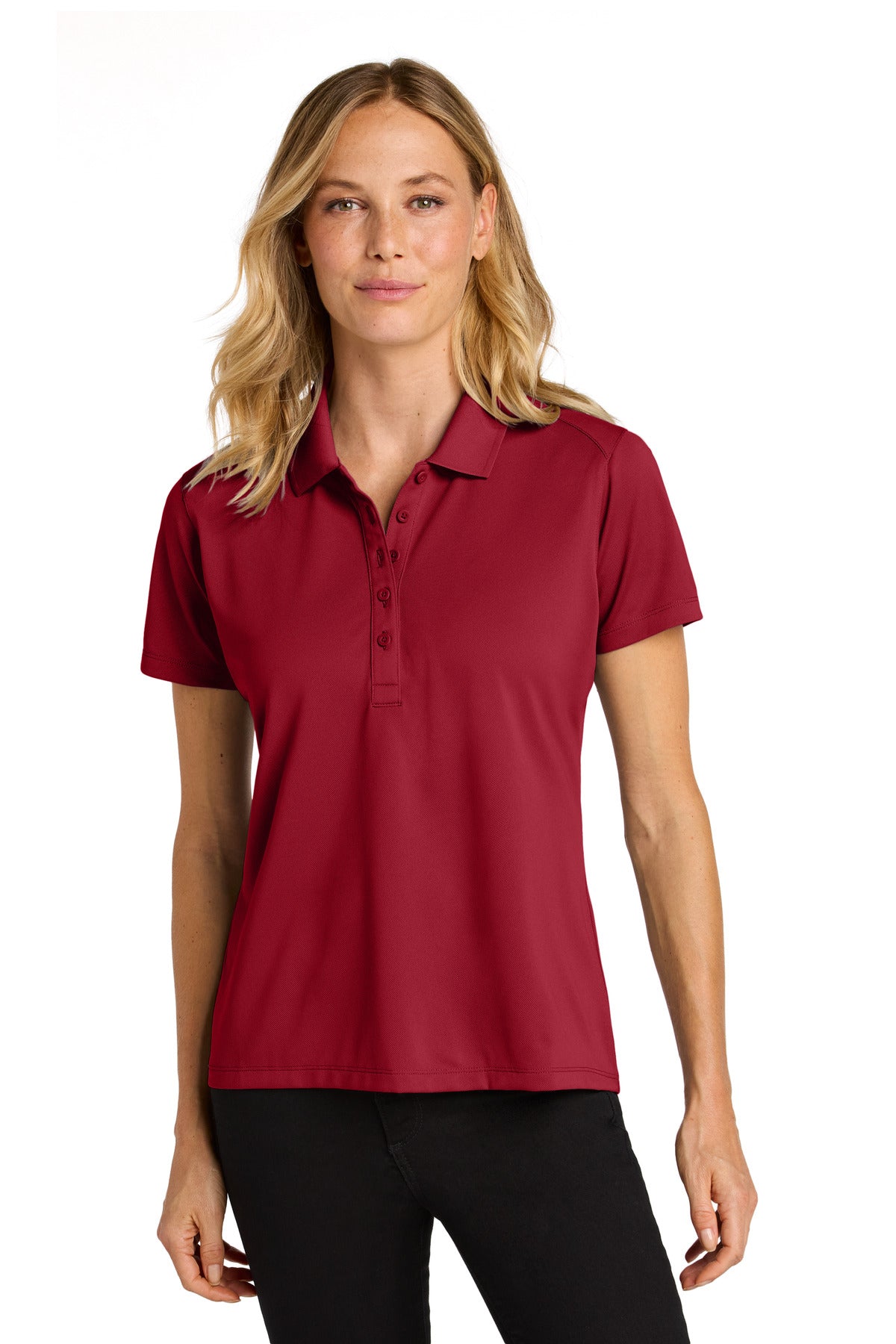 Port Authority Women's Wearever Performance Pique Polo - Rich Red