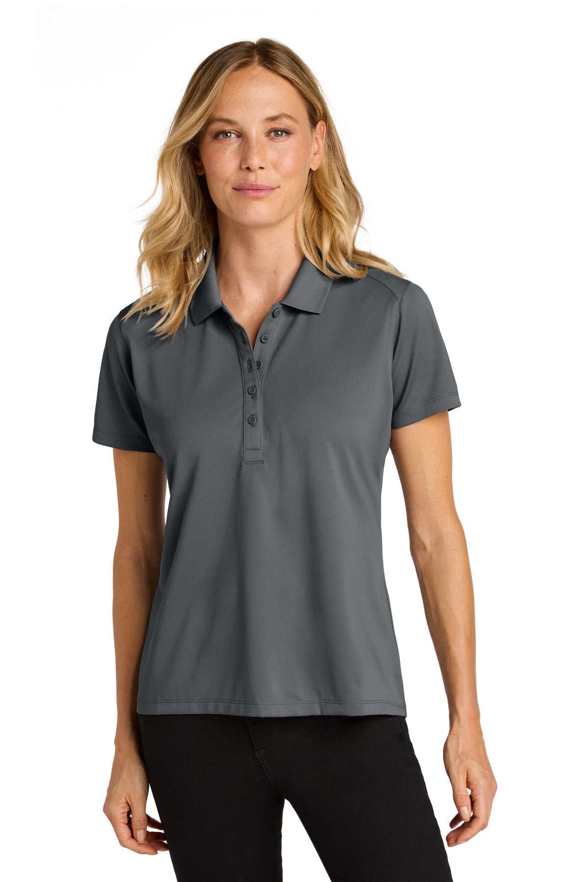Port Authority Women's Wearever Performance Pique Polo - Storm Grey