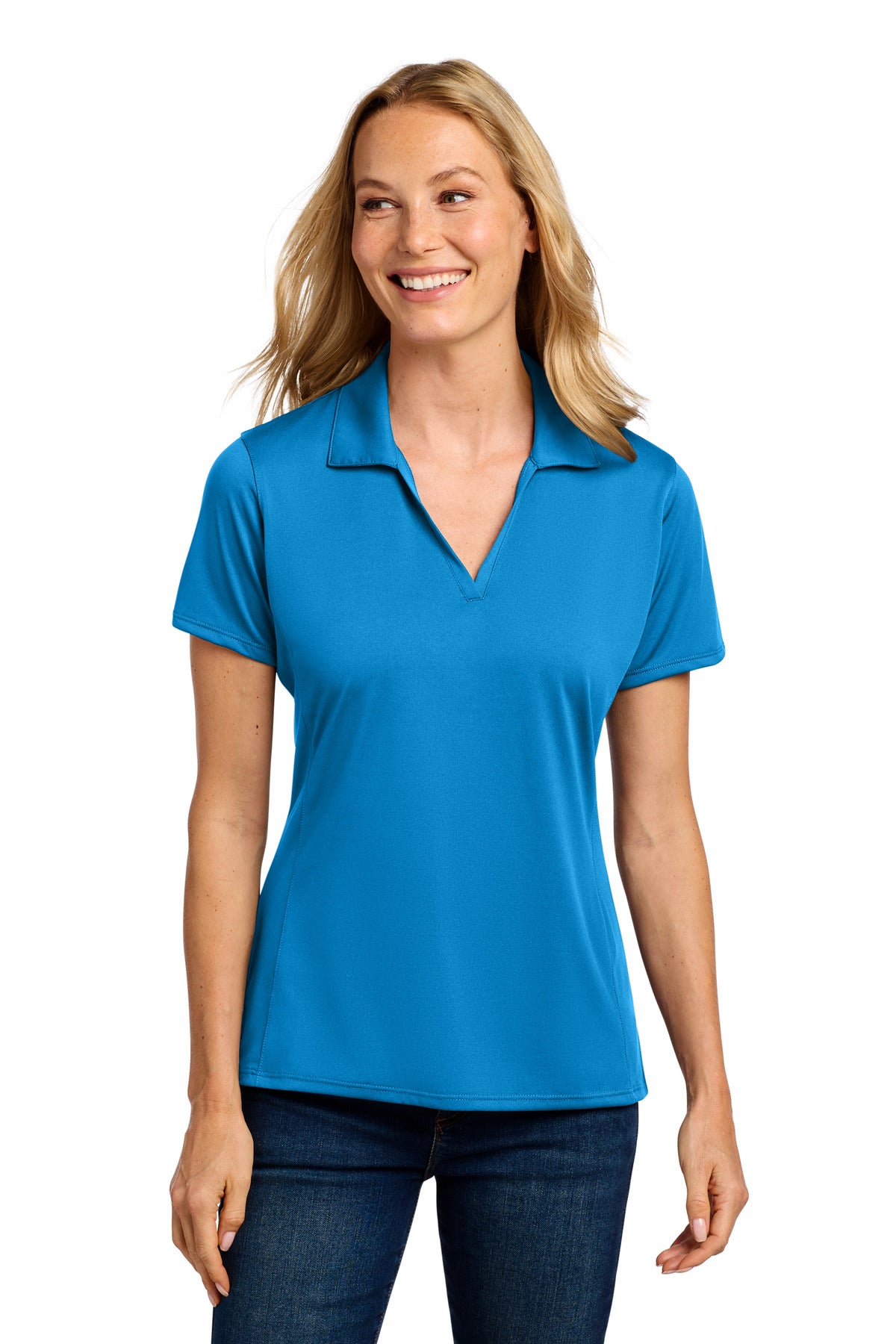 Port Authority Women's Performance Staff Polo - Brilliant Blue