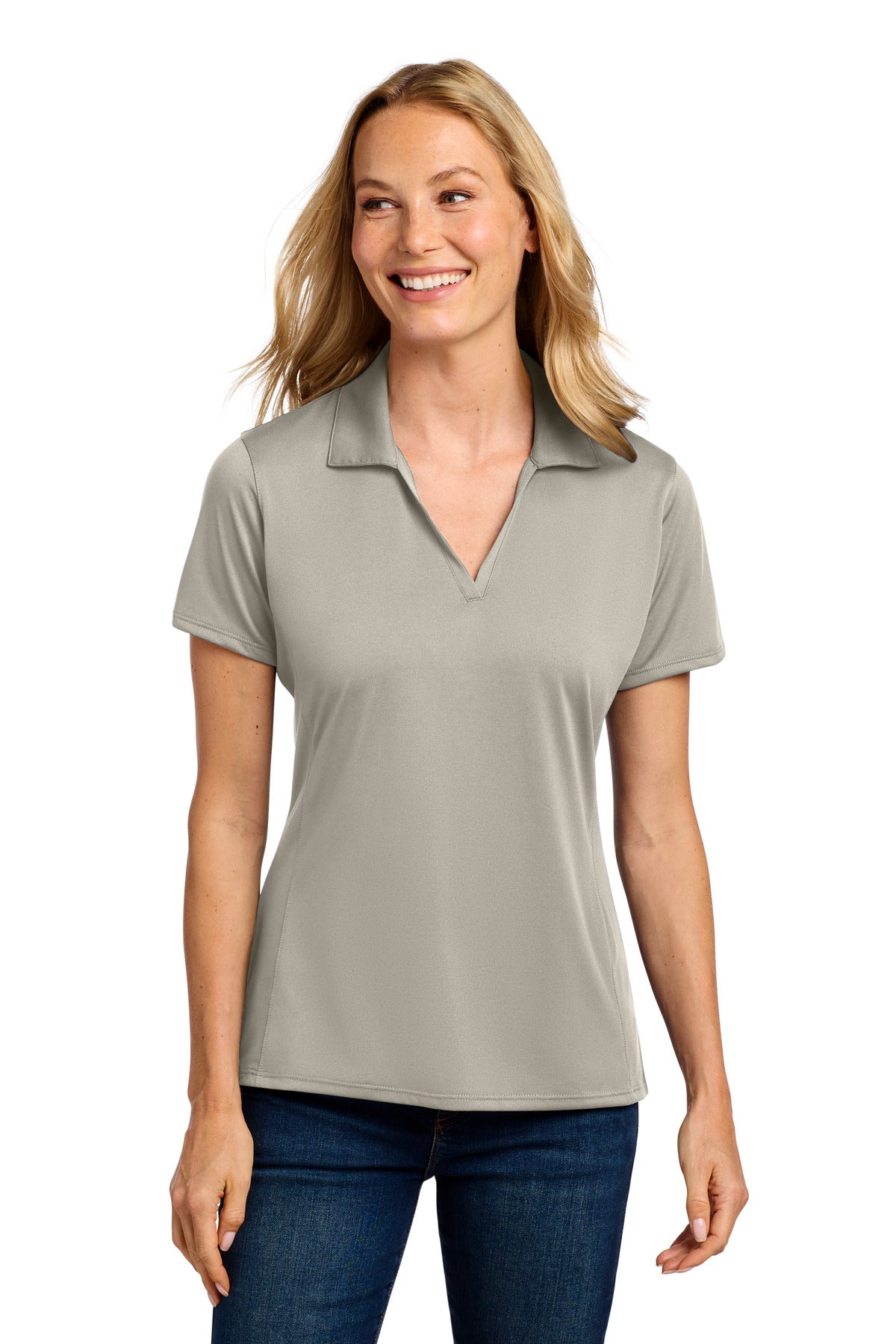 Port Authority Women's Performance Staff Polo - Silver
