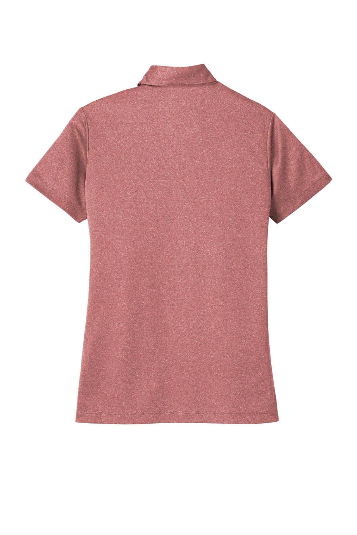 Port Authority  Women's Heathered Silk Touch  Performance Polo - Garnet Heather