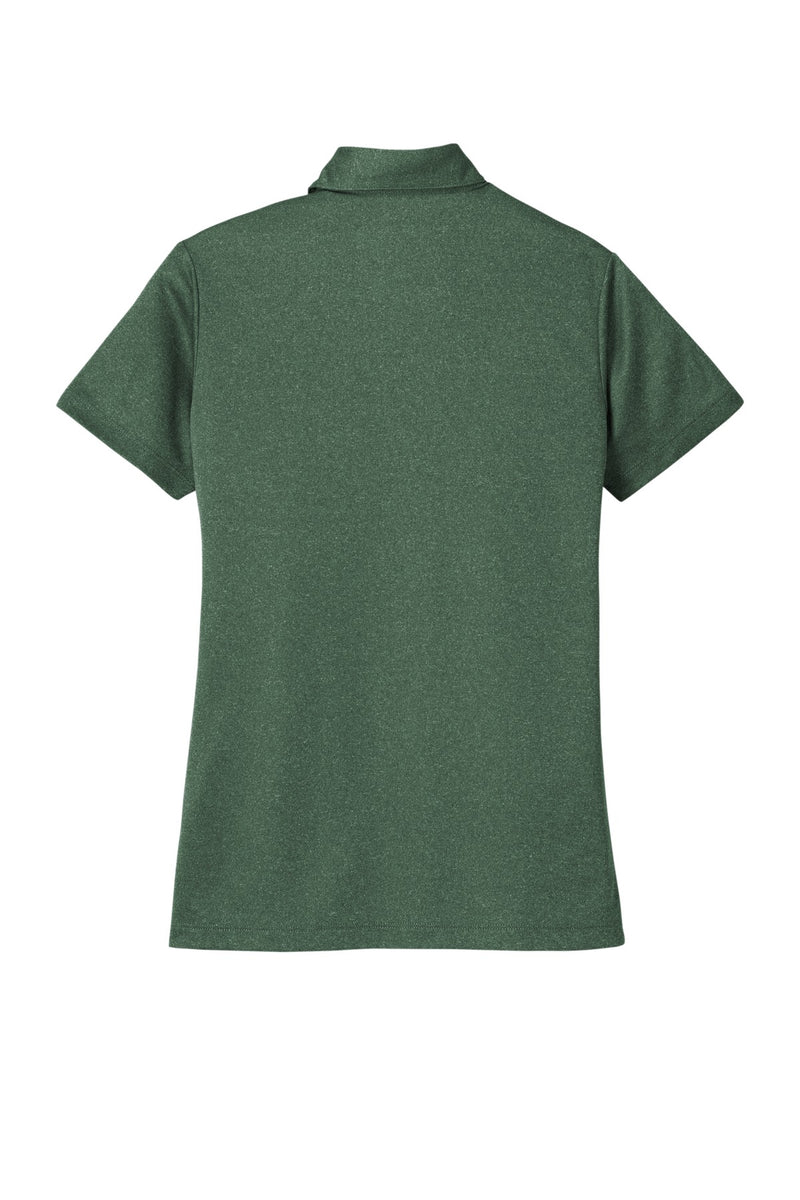Port Authority  Women's Heathered Silk Touch  Performance Polo - Green Glen Heather