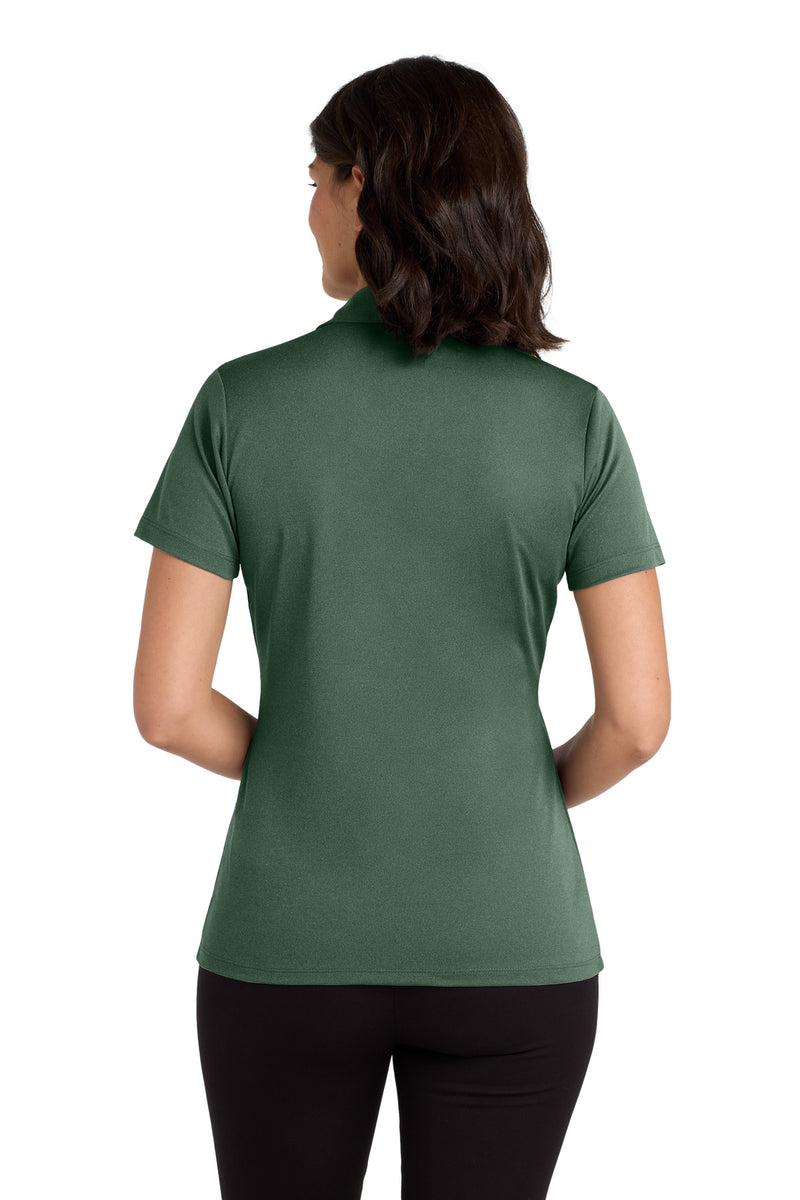 Port Authority  Women's Heathered Silk Touch  Performance Polo - Green Glen Heather