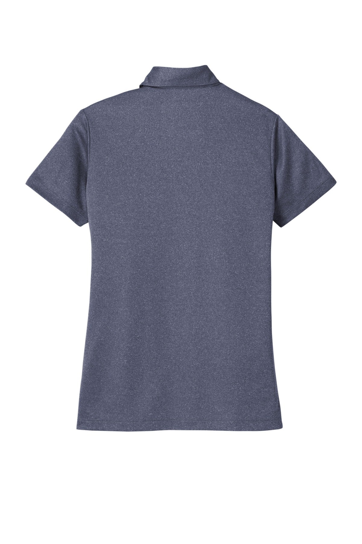 Port Authority  Women's Heathered Silk Touch  Performance Polo - Navy Heather