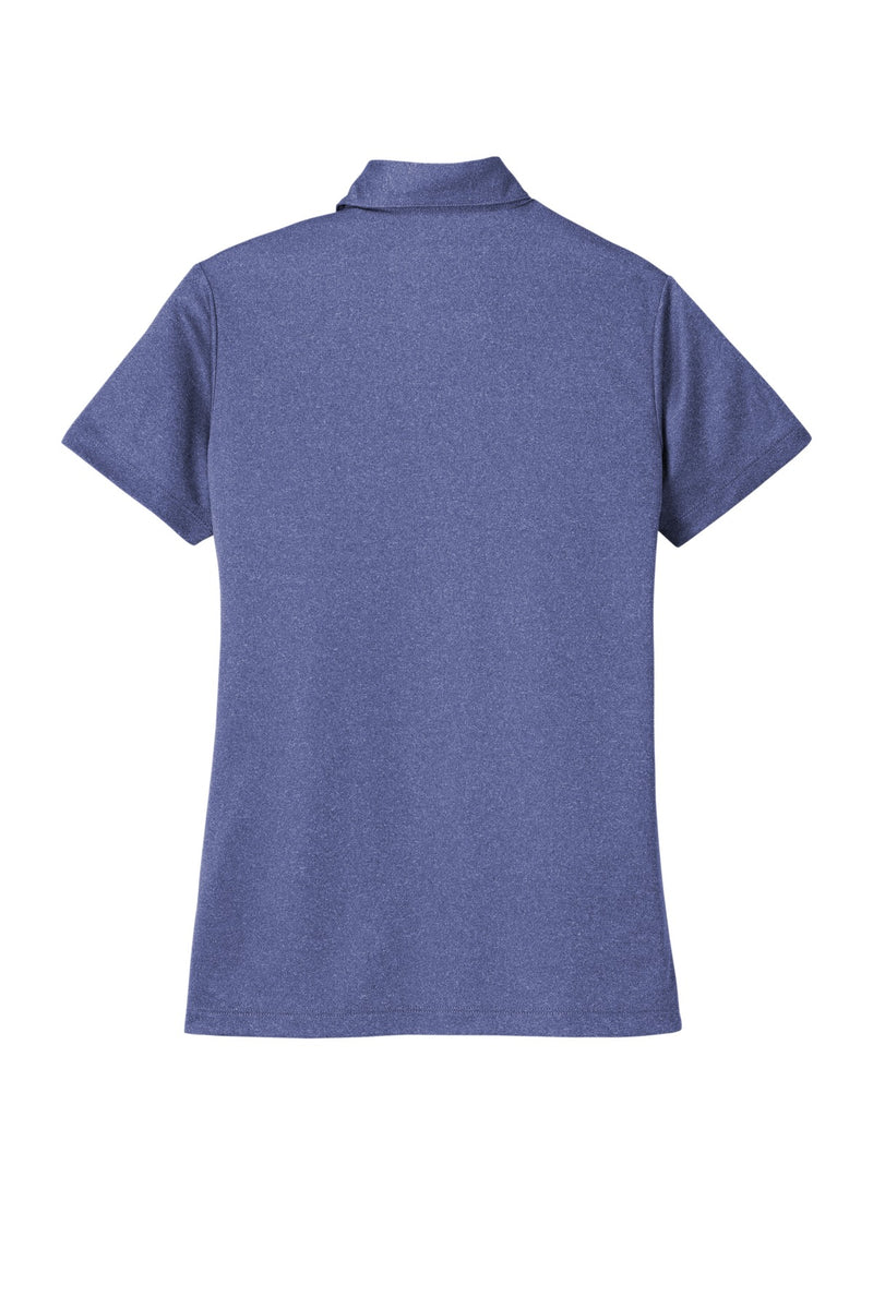 Port Authority  Women's Heathered Silk Touch  Performance Polo - Royal Heather