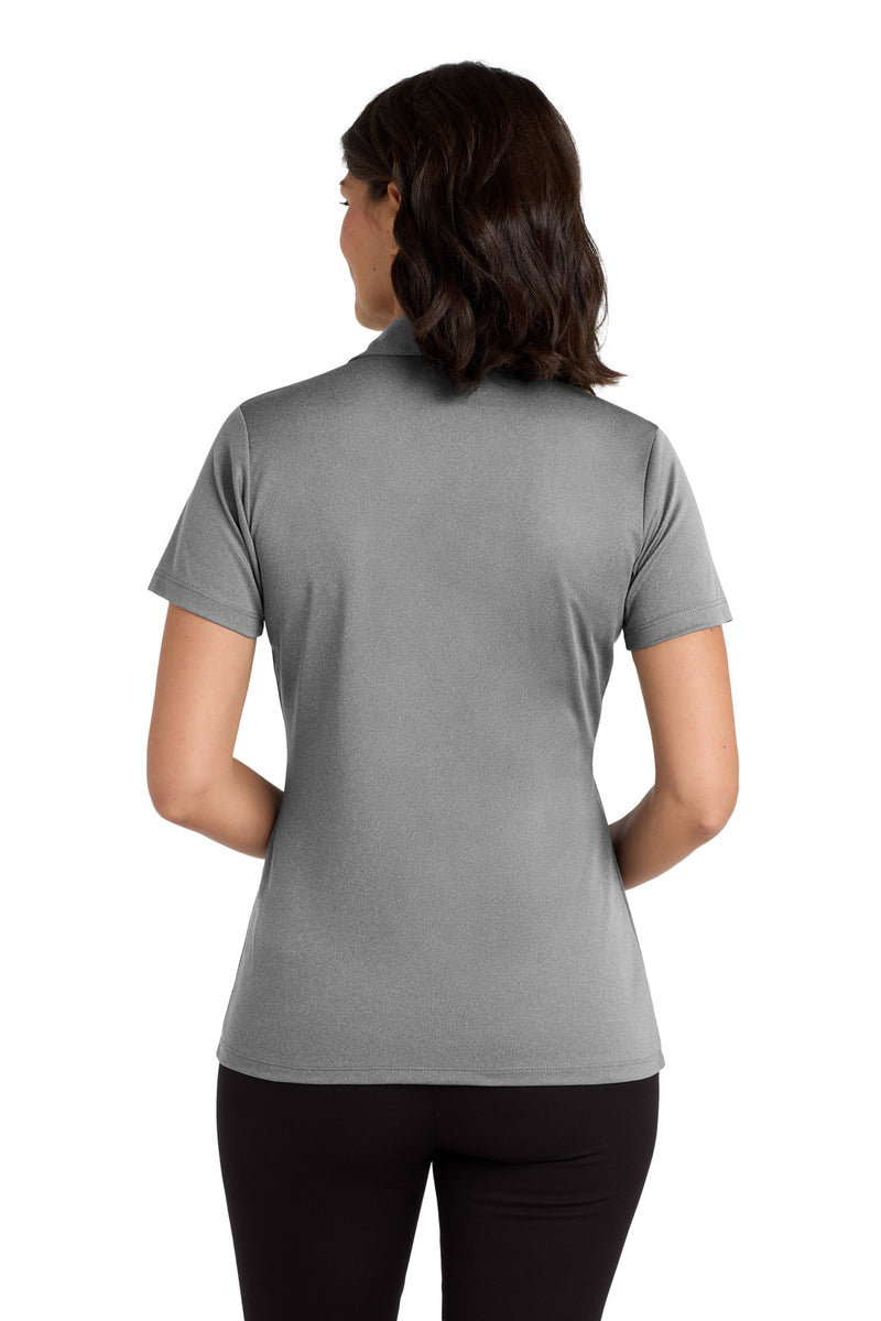 Port Authority  Women's Heathered Silk Touch  Performance Polo - Shadow Grey Heather