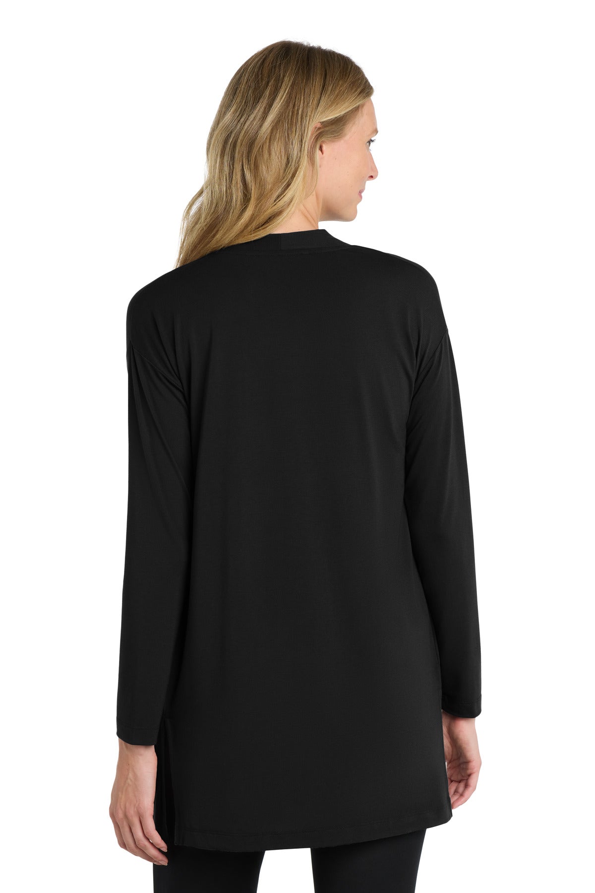 Port Authority  Women's Concept Long Pocket Cardigan - Black
