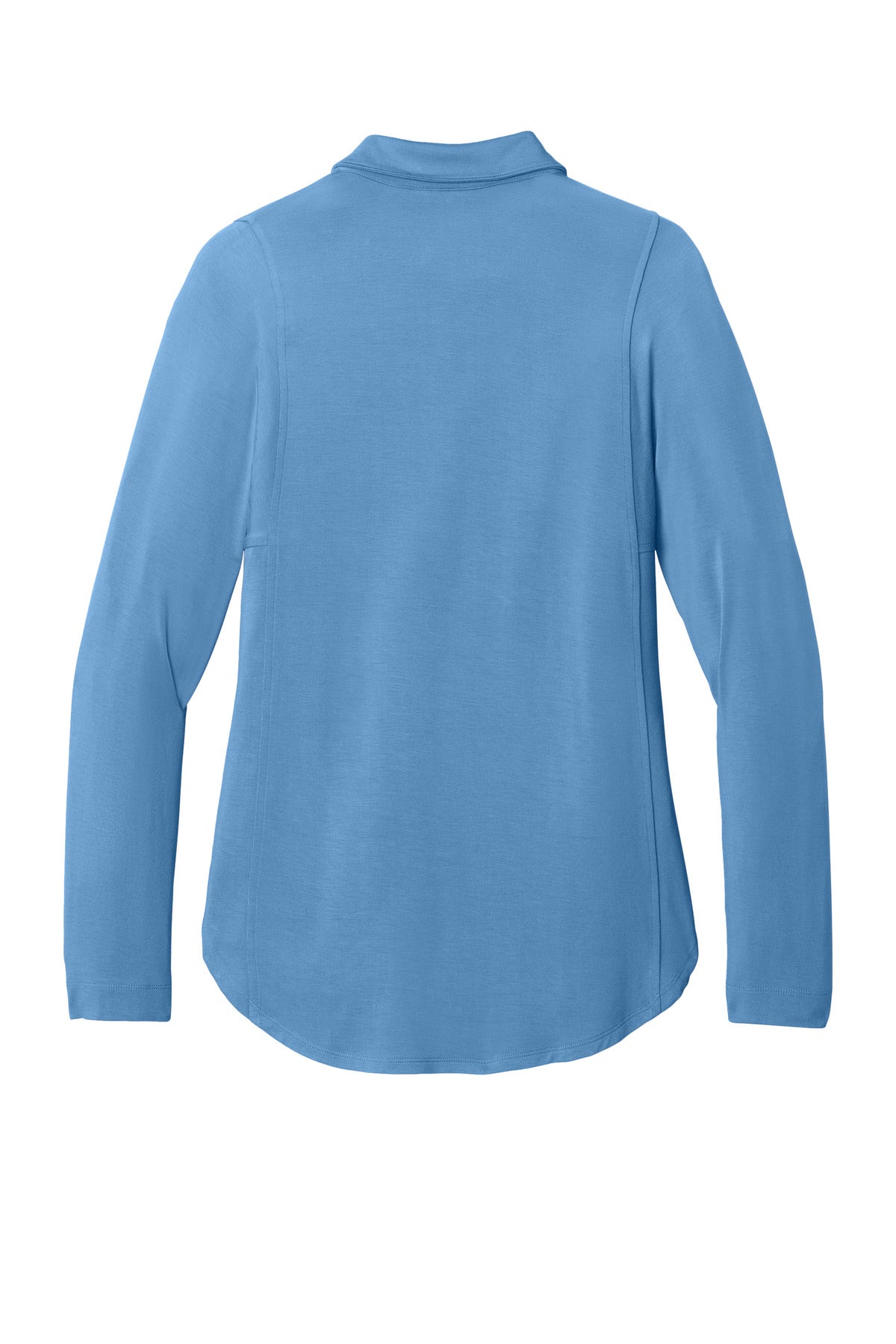 Port Authority Women's Luxe Knit Button Tunic - Carolina Blue