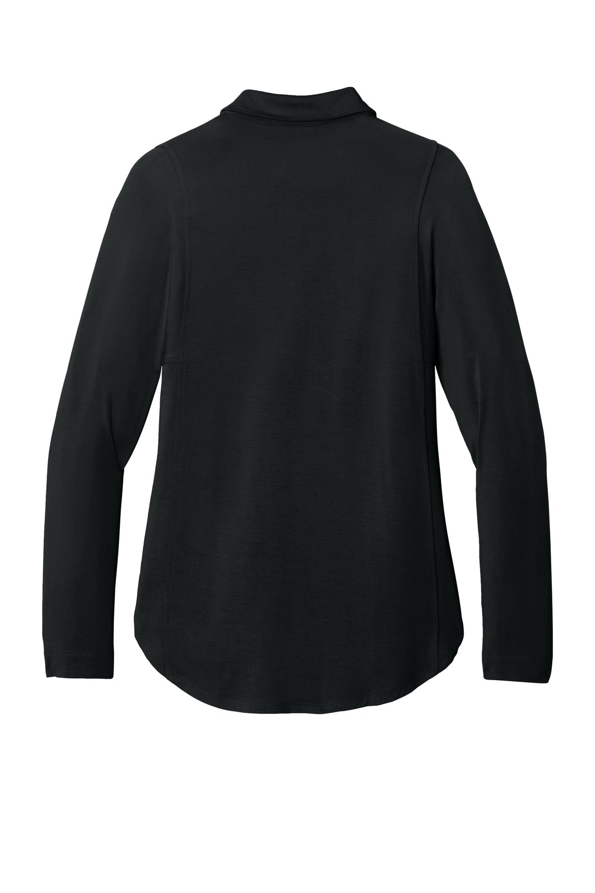 Port Authority Women's Luxe Knit Button Tunic - Deep Black