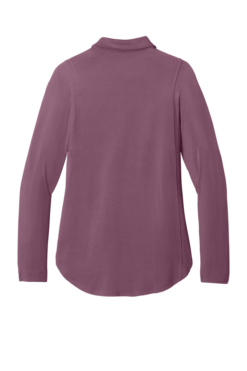 Port Authority Women's Luxe Knit Button Tunic - Purple Mist