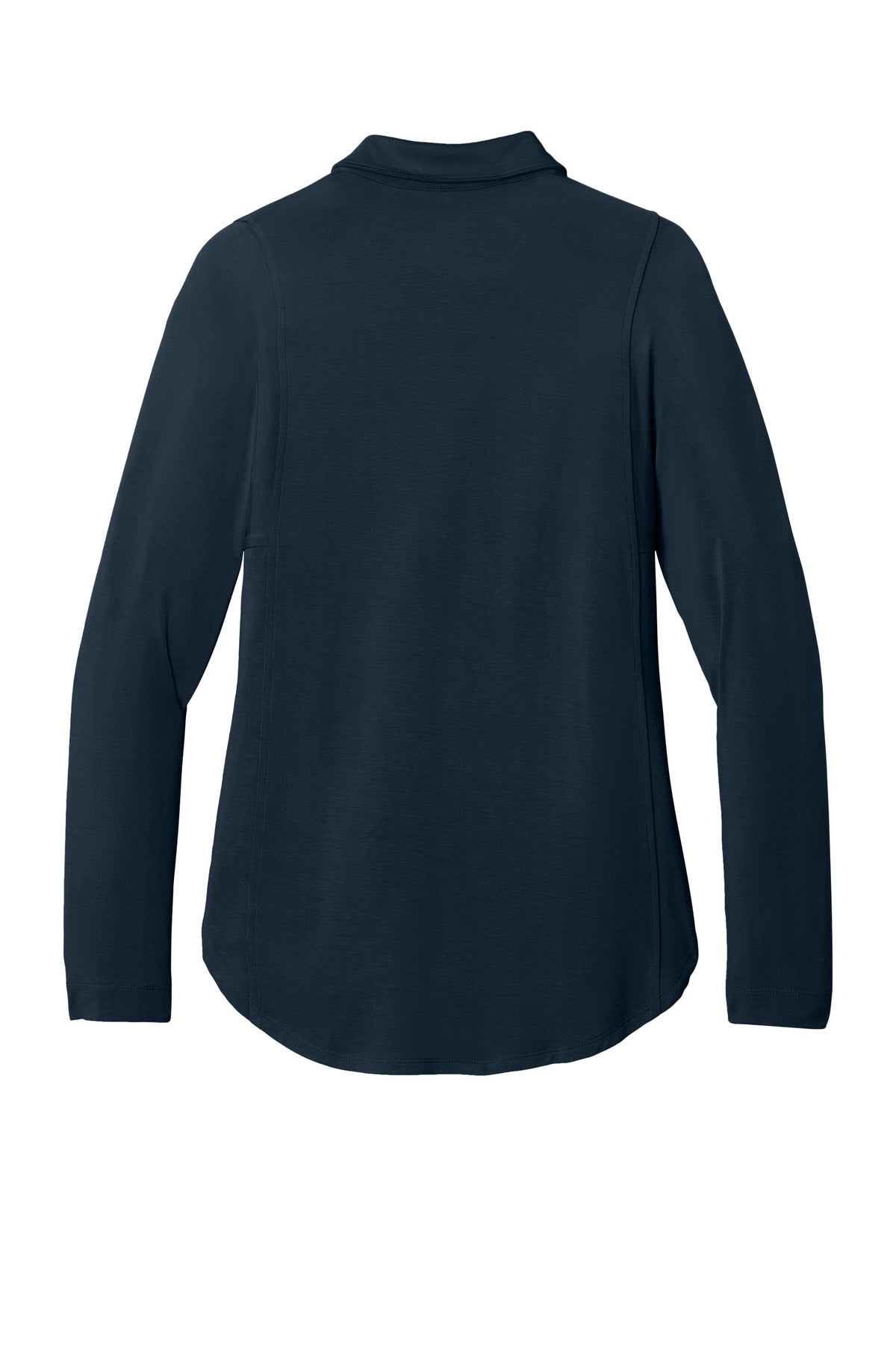 Port Authority Women's Luxe Knit Button Tunic - River Blue Navy