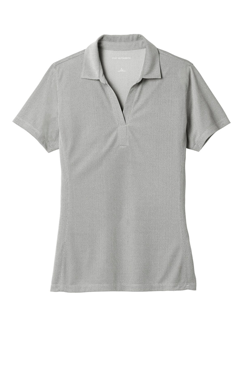 Port Authority  Women's Poly Oxford Pique Polo - Black