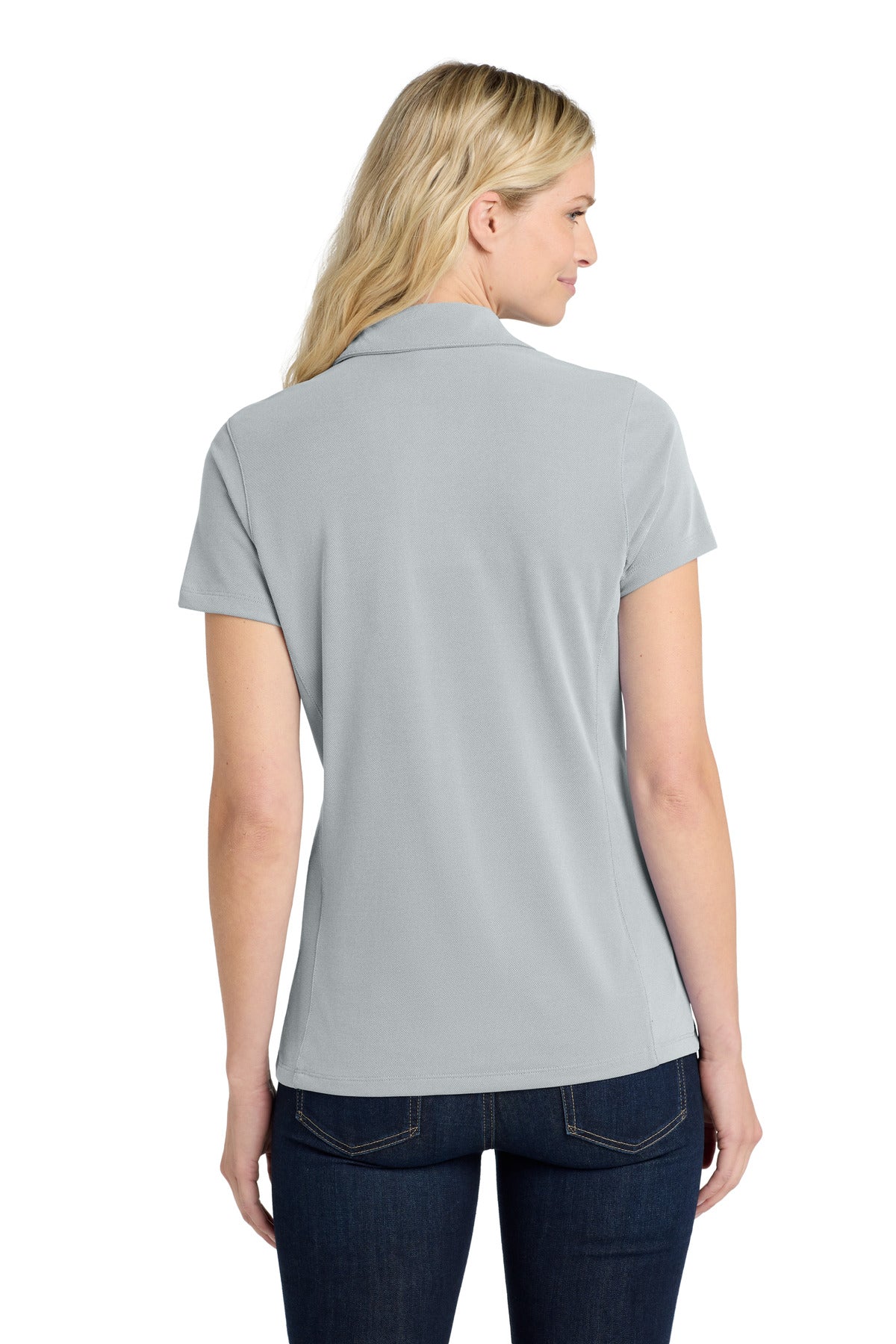 Port Authority  Women's Poly Oxford Pique Polo - Gusty Grey