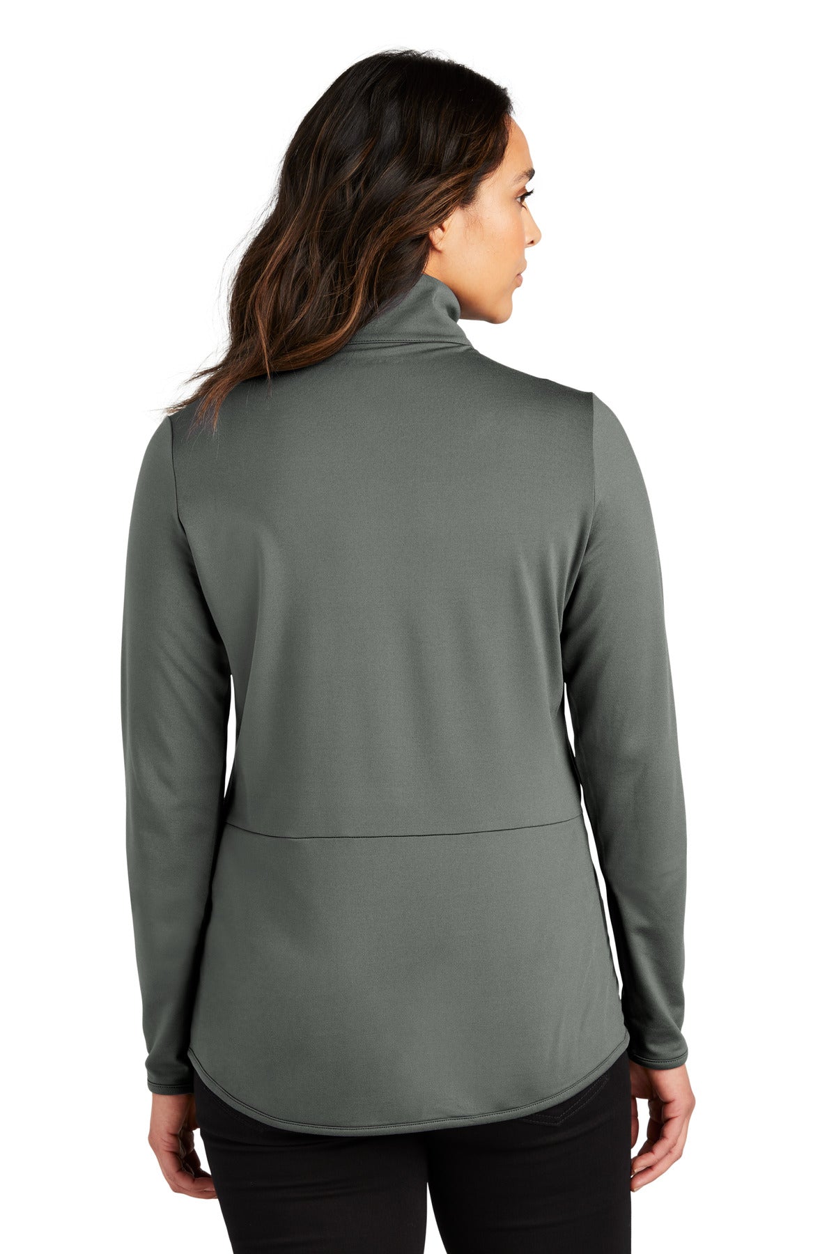 Port Authority Women's Accord Stretch Fleece Full-Zip - Pewter