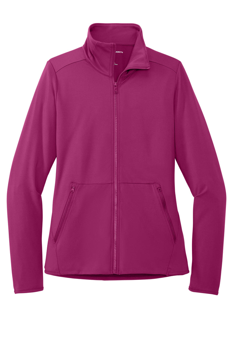 Port Authority Women's Accord Stretch Fleece Full-Zip - Wine