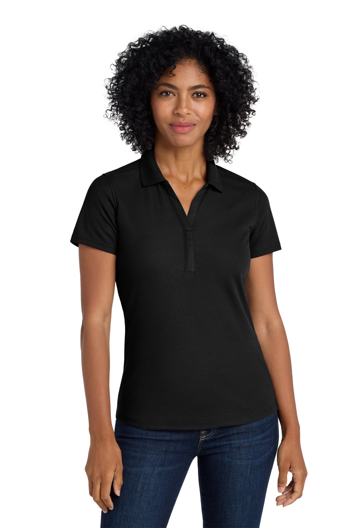 Port Authority  Women's EZPerformance  Pique Polo - Black