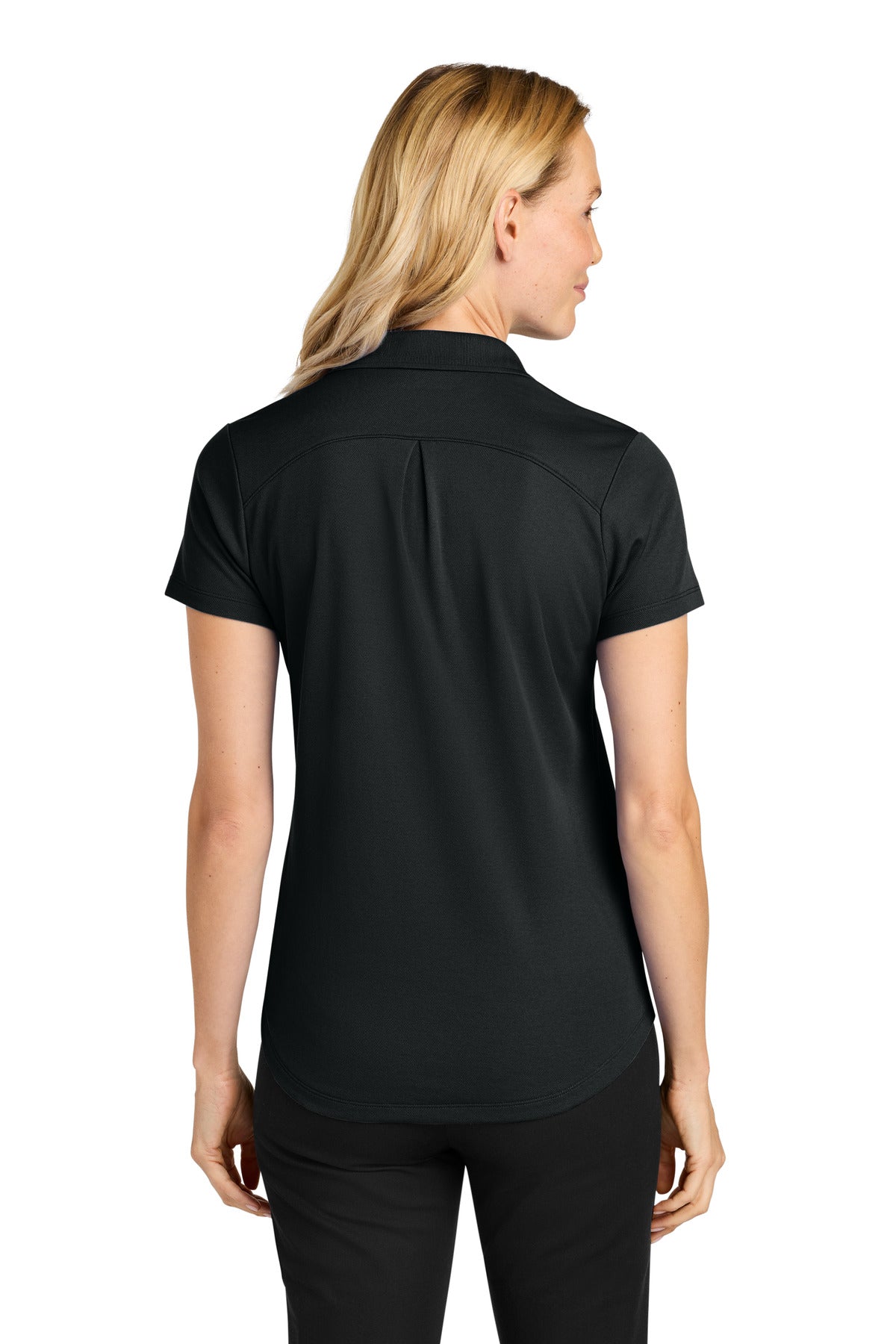 Port Authority Women's Plaited Pique Polo - Deep Black