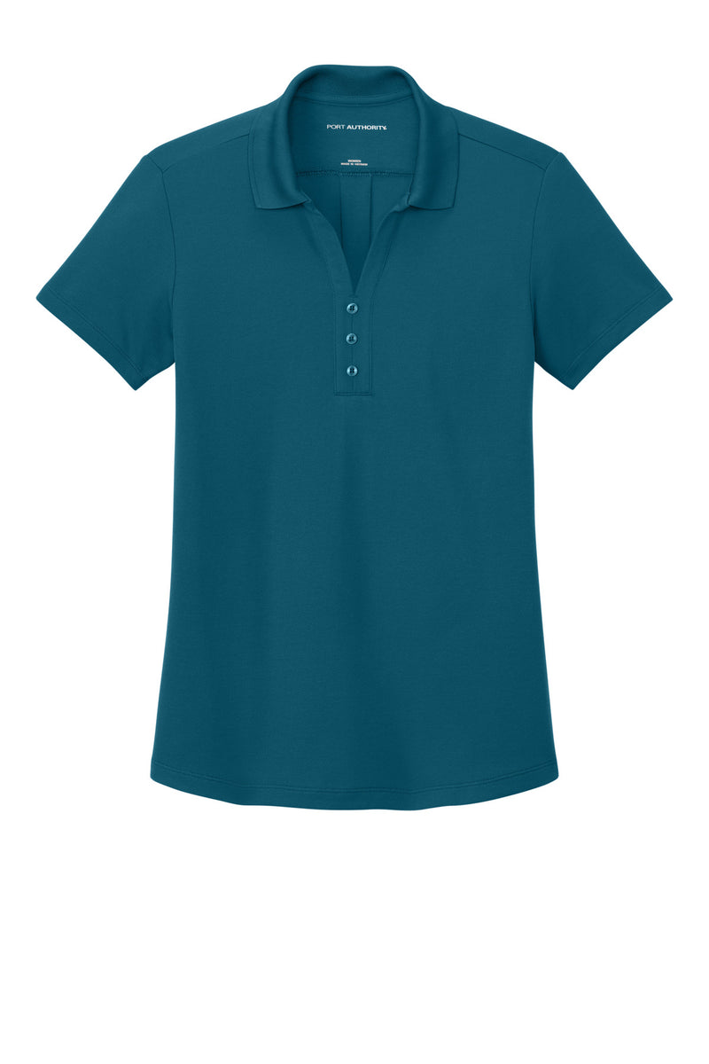 Port Authority Women's Plaited Pique Polo - Moroccan Blue