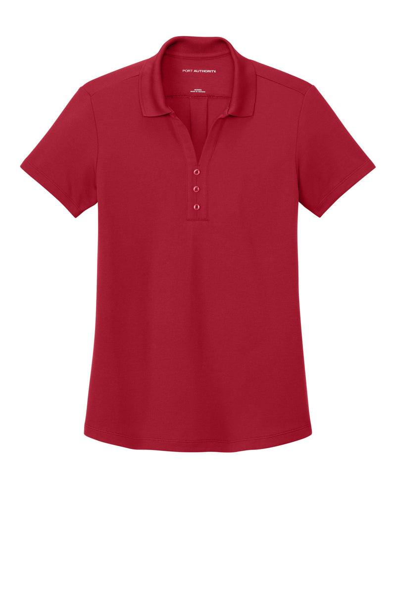 Port Authority Women's Plaited Pique Polo - Rich Red