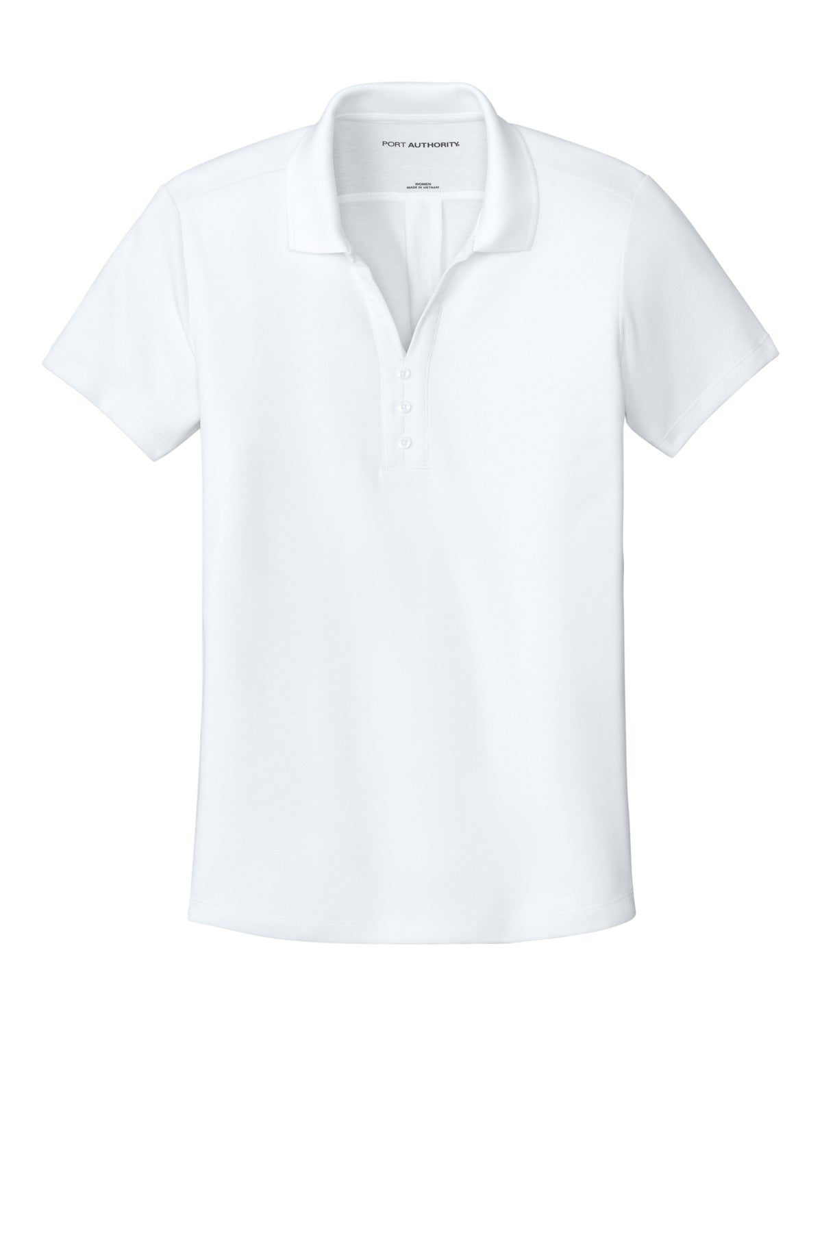Port Authority Women's Plaited Pique Polo - White