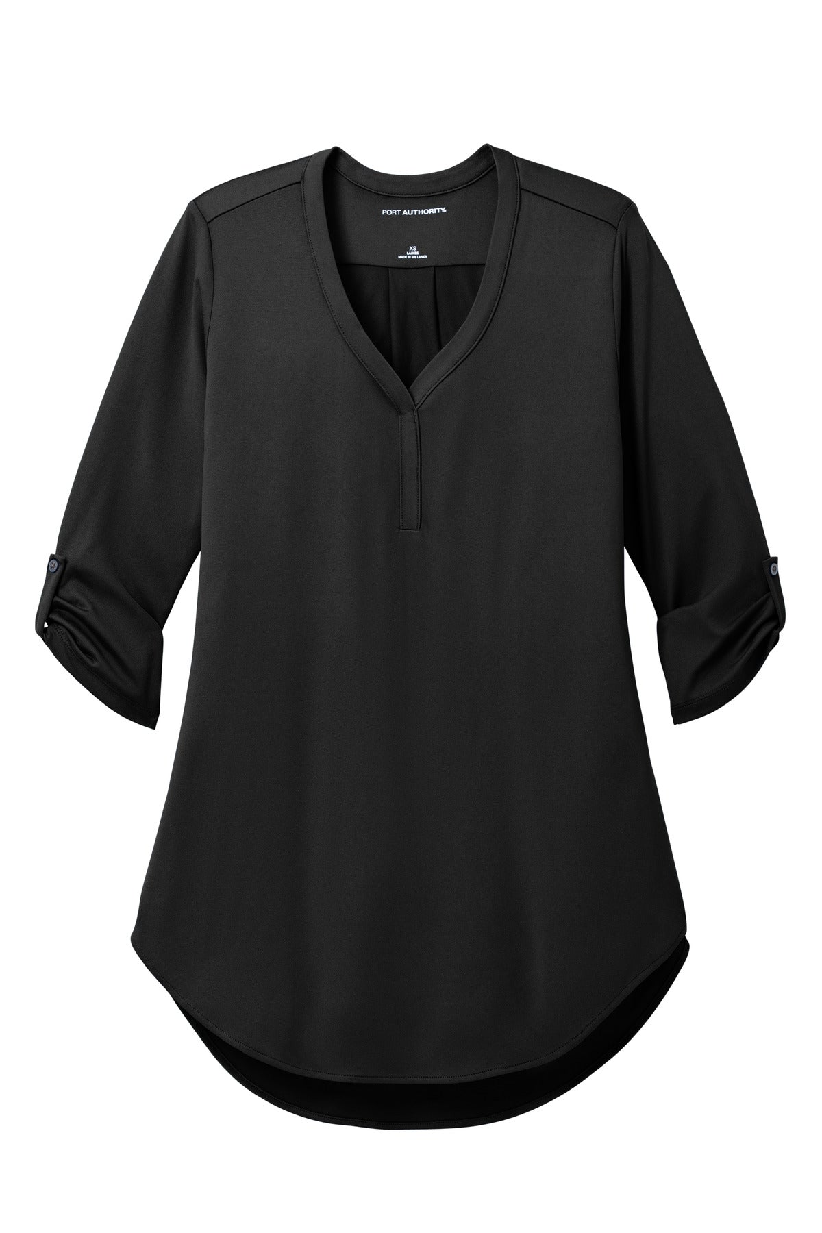 Port Authority Women's City Stretch 3/4-Sleeve Tunic - Black