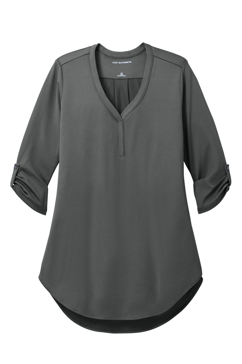 Port Authority Women's City Stretch 3/4-Sleeve Tunic - Graphite