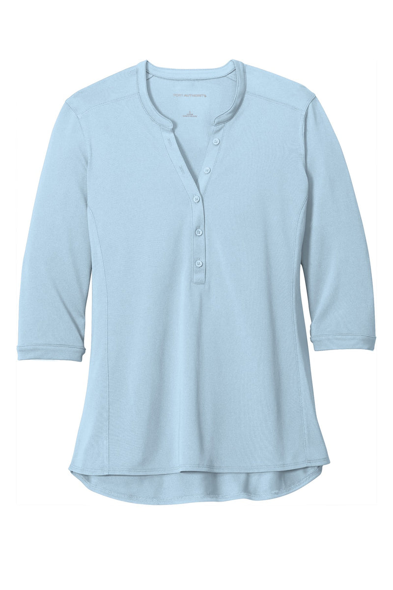 Port Authority   Women's UV Choice Pique Henley - Cloud Blue