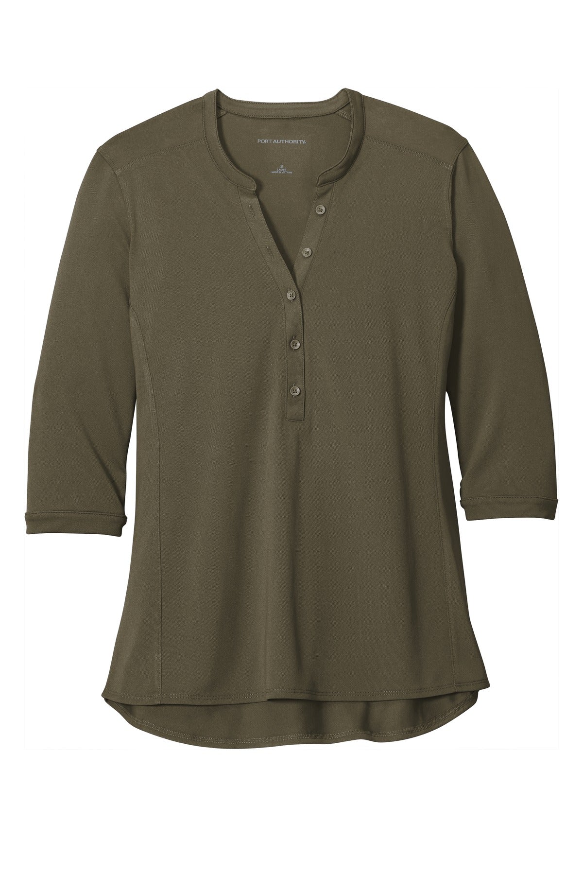 Port Authority   Women's UV Choice Pique Henley - Deep Olive