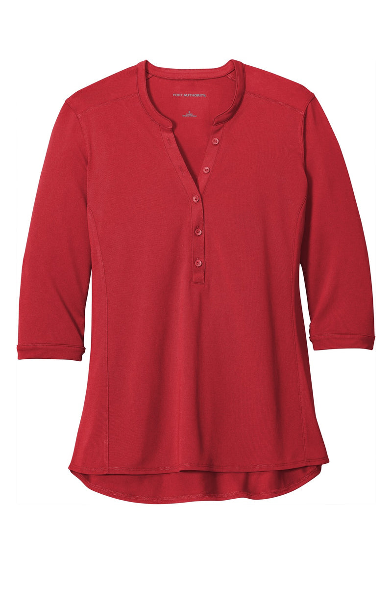 Port Authority   Women's UV Choice Pique Henley - Rich Red