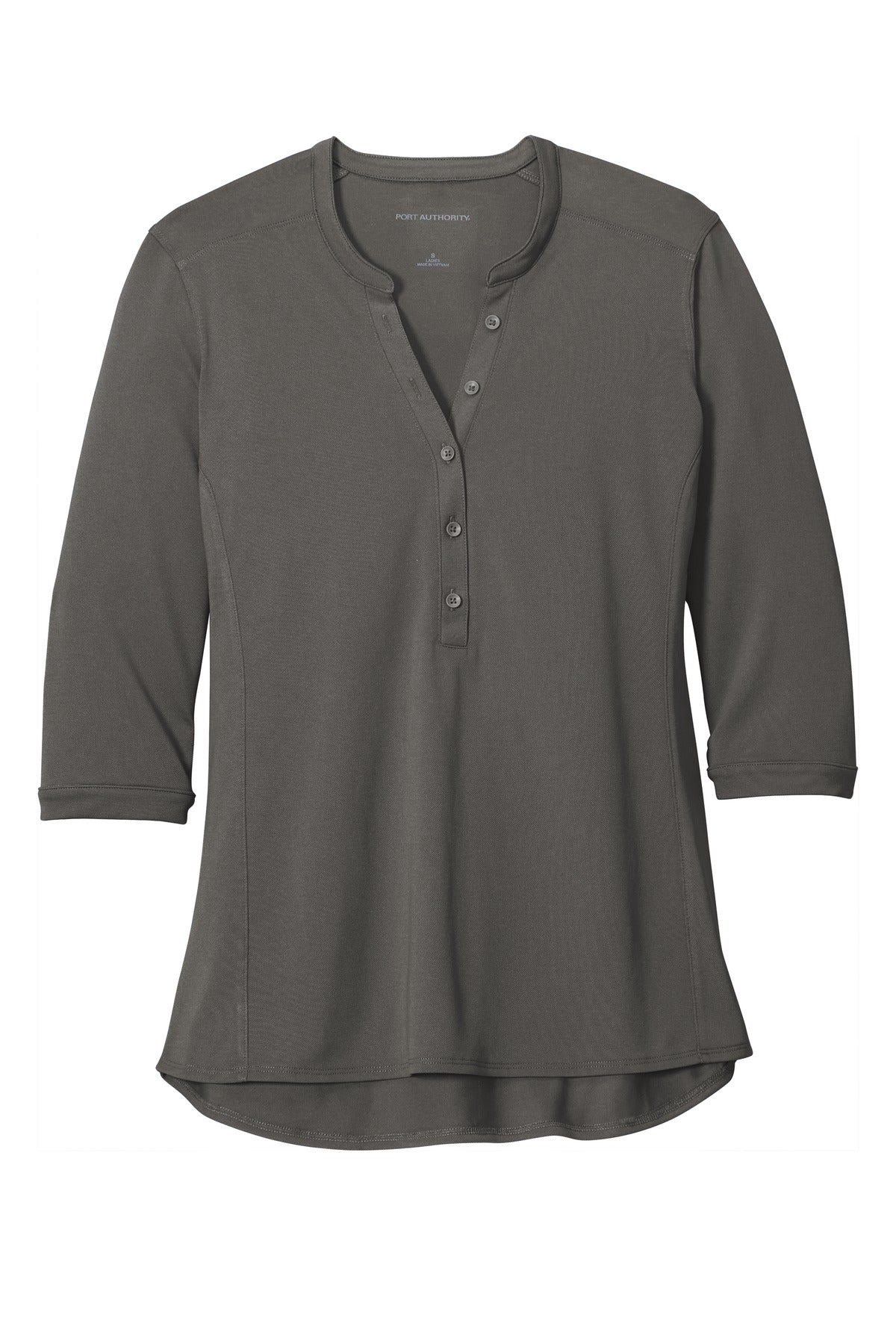 Port Authority   Women's UV Choice Pique Henley - Sterling Grey
