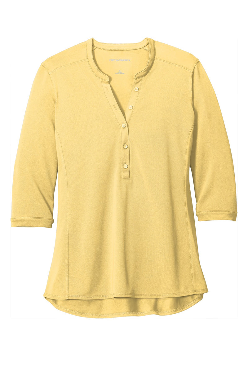 Port Authority   Women's UV Choice Pique Henley - Sunbeam Yellow