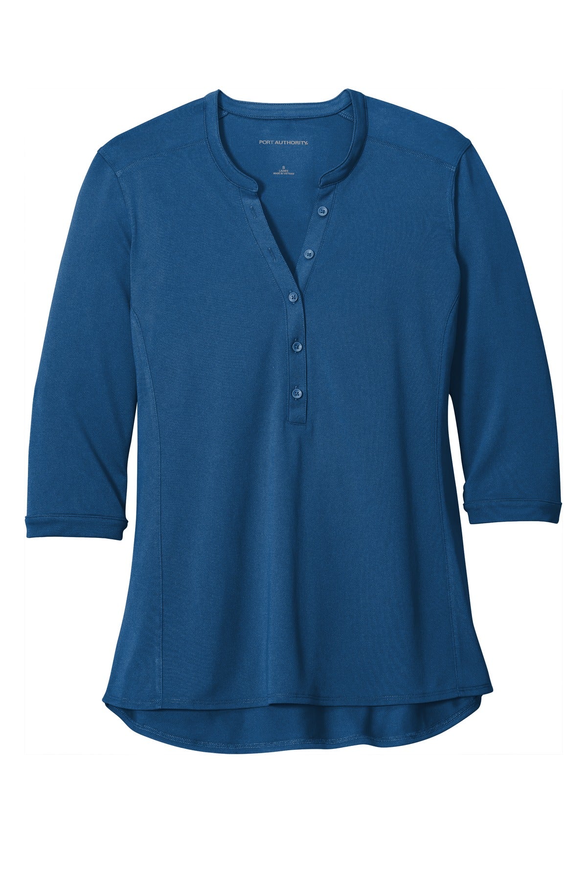 Port Authority   Women's UV Choice Pique Henley - True Blue