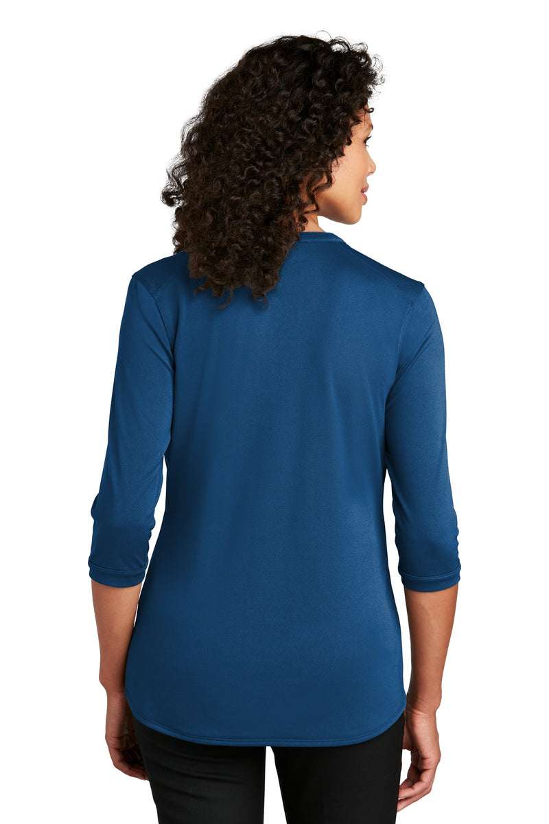 Port Authority   Women's UV Choice Pique Henley - True Blue