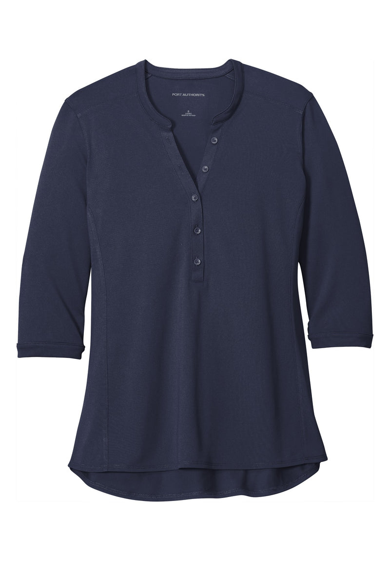 Port Authority   Women's UV Choice Pique Henley - True Navy