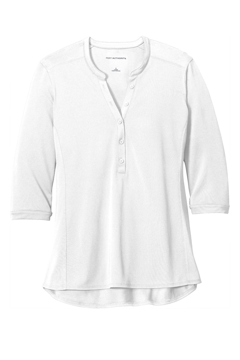 Port Authority   Women's UV Choice Pique Henley - White
