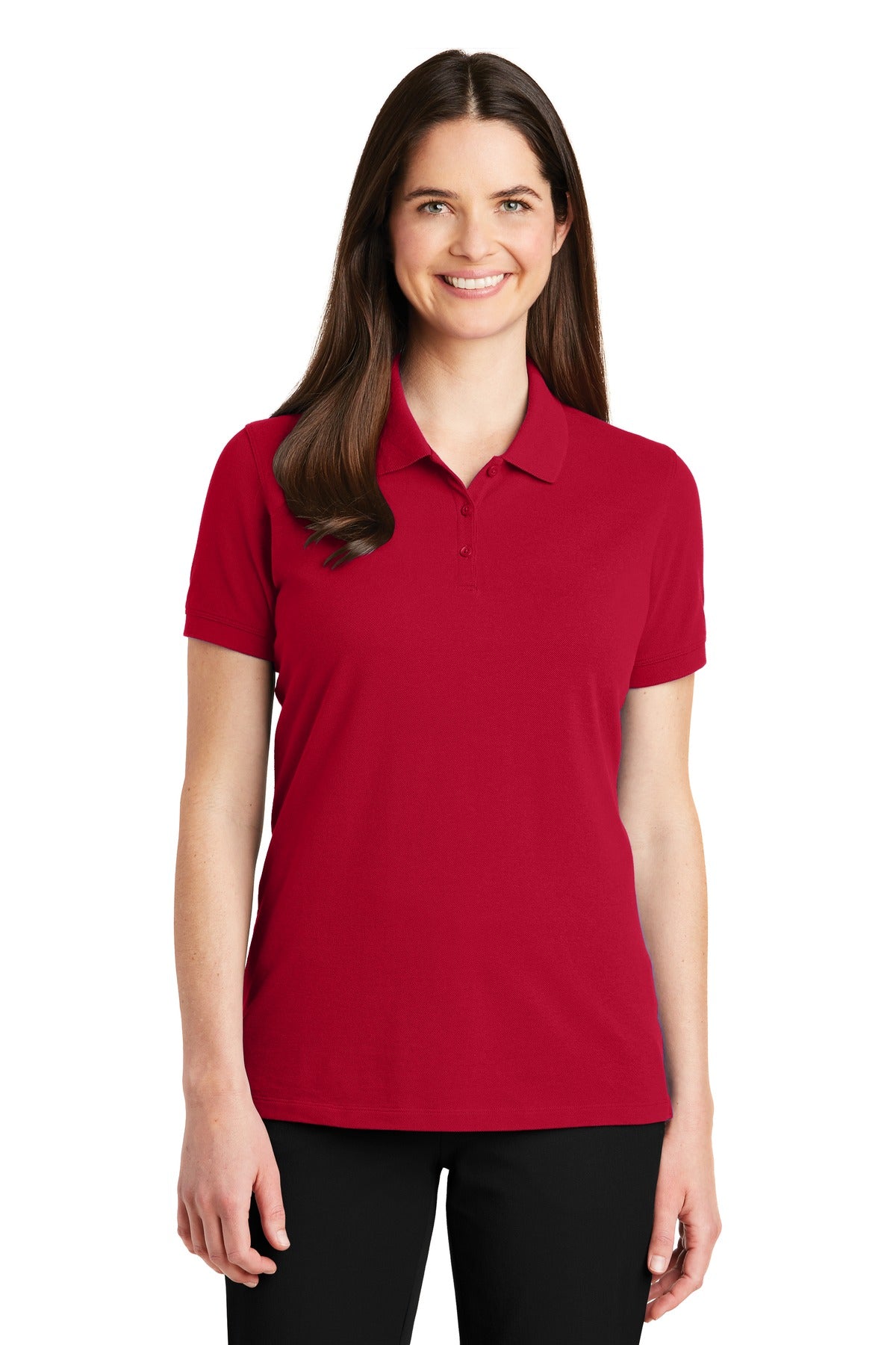Port Authority Women's EZCotton Polo - Apple Red