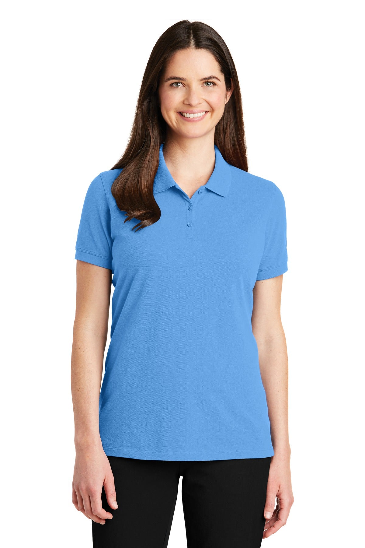 Port Authority Women's EZCotton Polo - Azure Blue