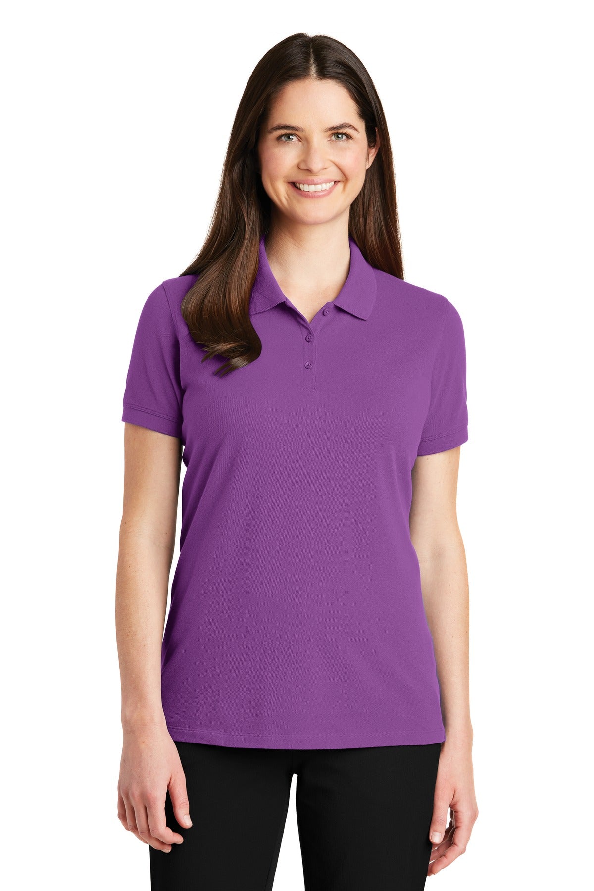 Port Authority Women's EZCotton Polo - Bright Violet