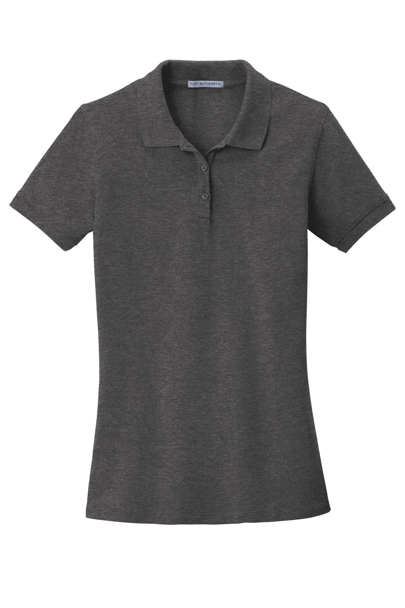 Port Authority Women's EZCotton Polo - Charcoal Heather