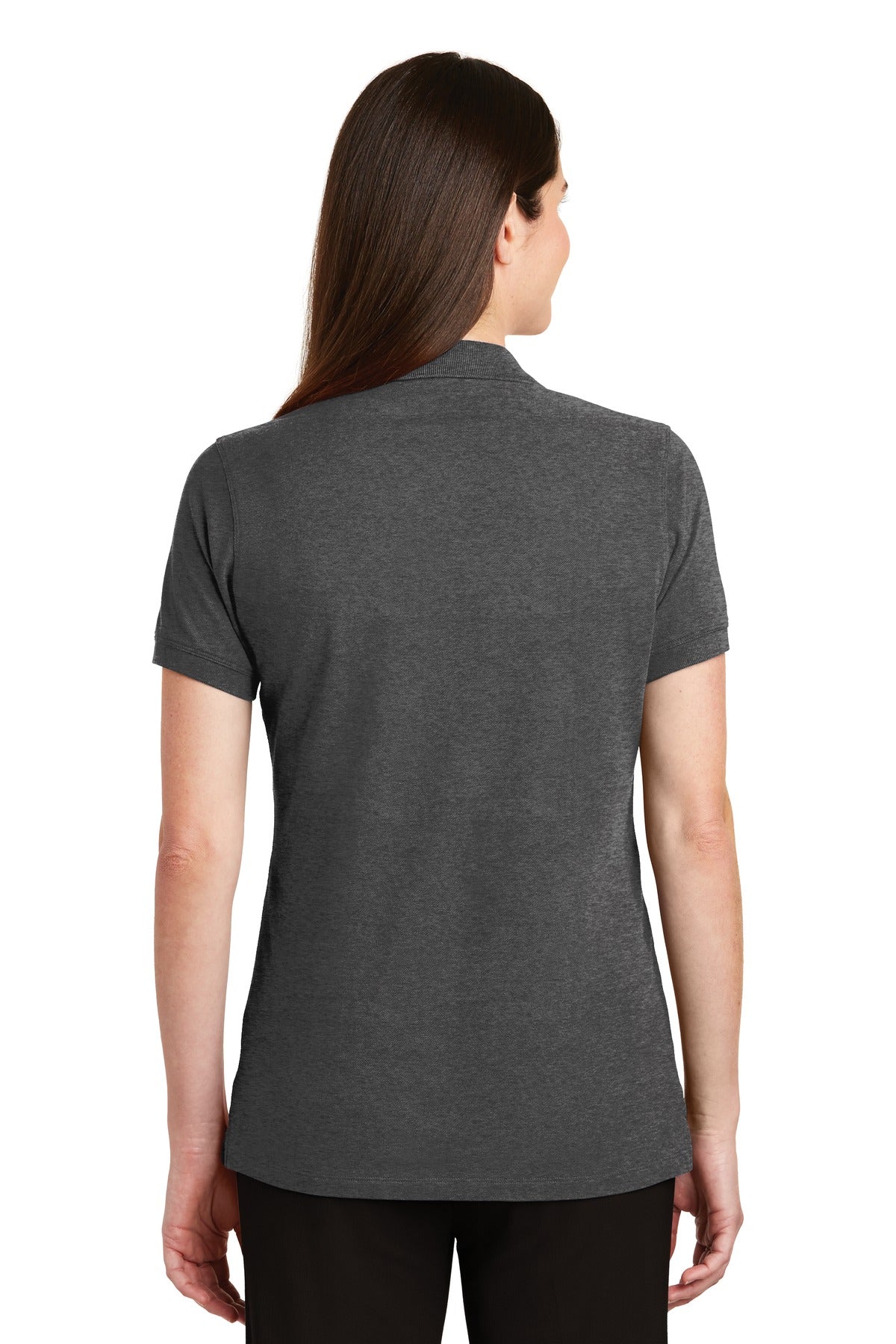 Port Authority Women's EZCotton Polo - Charcoal Heather