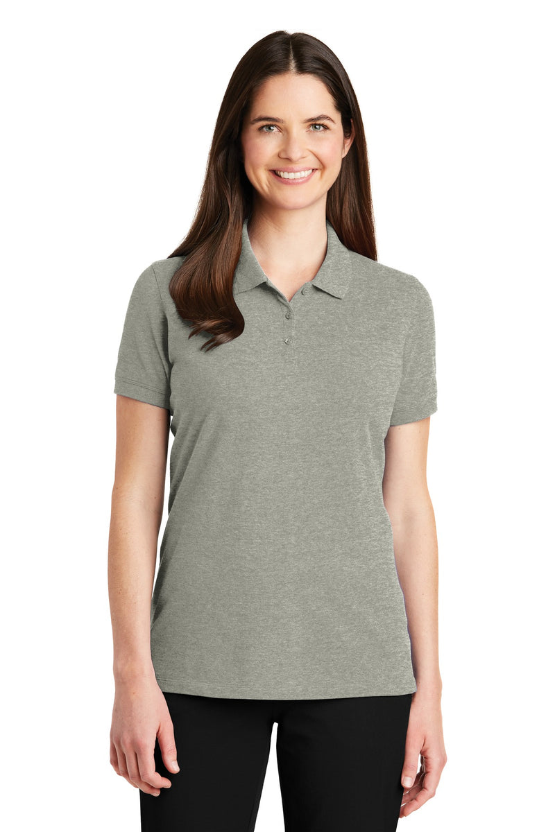 Port Authority Women's EZCotton Polo - Oxford Heather
